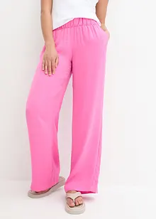 Pantaloni con effetto operato e cinta comoda, bonprix