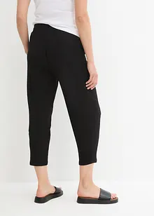 Pantaloni larghi cropped in jersey crêpe, bonprix