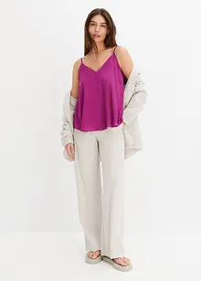 Top in satin, bonprix