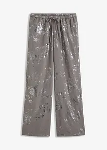 Pantaloni con stampa lucida, bonprix