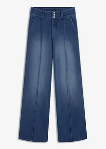 Jeans con bottoni decorativi, wide leg, bonprix