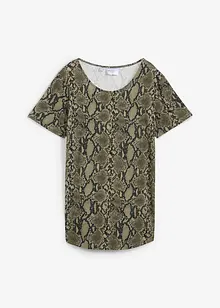 Maglia lunga in fantasia animalier, bonprix