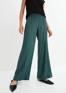 Pantaloni con elastico in vita in viscosa crêpe fluente, bonprix