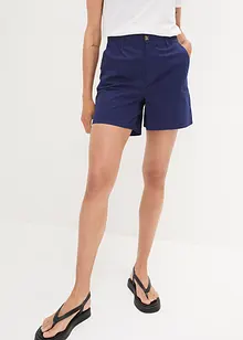 Shorts in twill a vita alta, bonprix