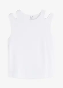 Top a costine con cut-out, bonprix