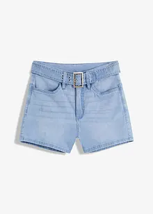 Shorts di jeans con cintura (set 2 pezzi), bonprix