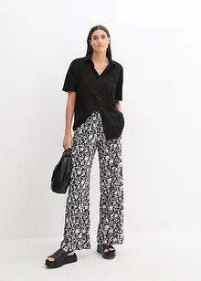 Pantaloni a palazzo con cinta comoda, bonprix