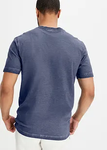 T-shirt in cotone biologico con stringatura, bonprix