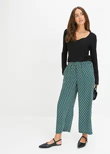 Pantaloni culotte fantasia, bonprix