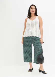 Pantaloni culotte fantasia, bonprix