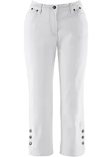 Jeans capri, a vita media, bonprix