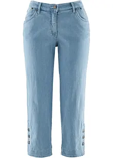 Jeans capri, a vita media, bonprix