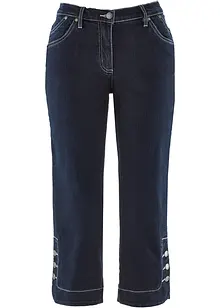 Jeans capri, a vita media, bonprix