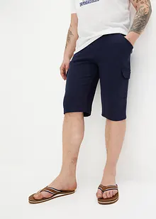 Bermuda lunghi cargo in felpa di puro cotone, regular fit, bonprix