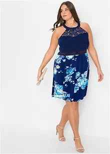 Abito di jersey con pizzo, bonprix