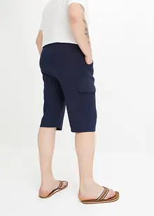 Bermuda lunghi cargo in felpa di puro cotone, regular fit, bonprix