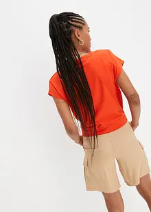 T-shirt cropped in puro cotone biologico, bonprix