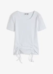 T-shirt a coste in puro cotone biologico, bonprix
