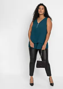 Top in viscosa con cerniera, bonprix