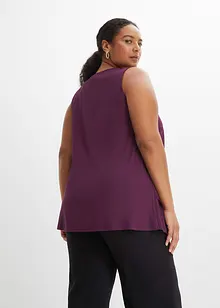 Top in viscosa con cerniera, bonprix