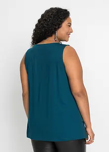 Top in viscosa con cerniera, bonprix