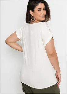 Maglia con pizzo, bonprix