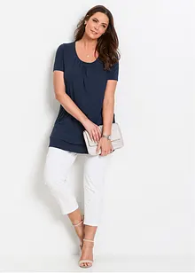 Maglia lunga con viscosa, bonprix