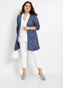 Cardigan lungo traforato, bonprix
