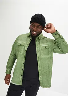 Camicia a maniche lunghe in puro cotone effetto lavato, bonprix