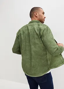 Camicia a maniche lunghe in puro cotone effetto lavato, bonprix