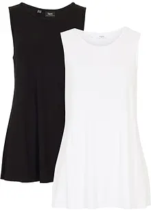 Top lungo in morbida viscosa (pacco da 2), bonprix