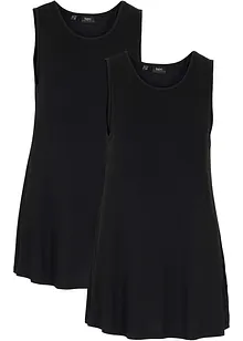 Top lungo in morbida viscosa (pacco da 2), bonprix