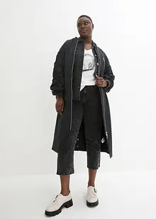 Giaccone stile bomber con colletto in maglia, bonprix