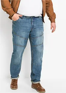 Jeans regular fit in denim robusto, straight, bonprix