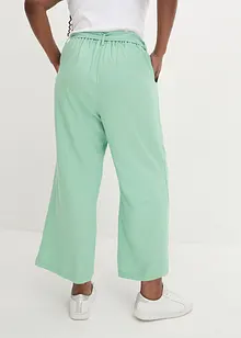 Pantaloni culotte in misto lino leggero, bonprix