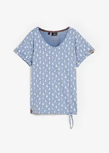 T-shirt fantasia con laccetto, bonprix
