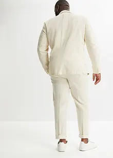 Completo in misto lino (2 pezzi) giacca e pantaloni, regular fit, bonprix