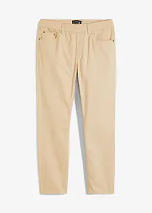 Pantaloni con elastico in vita in puro cotone regular fit, straight, bonprix