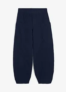 Pantaloni in twill di misto cotone elasticizzato, bonprix