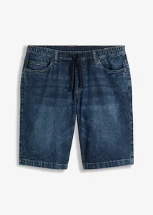 Bermuda elasticizzati in jeans leggero con elastico in vita, slim fit, bonprix