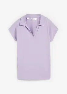 Maglia con colletto polo aperto, bonprix