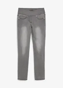 Jeans ultra elasticizzati con cinta comoda straight, vita media, bonprix