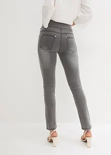 Jeans ultra elasticizzati con cinta comoda straight, vita media, bonprix