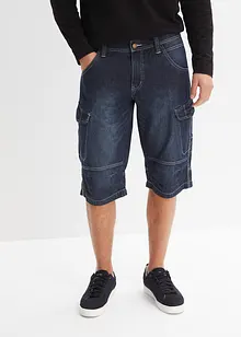 Bermuda cargo lunghi in jeans leggeri, relaxed fit, bonprix