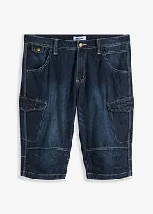 Bermuda cargo lunghi in jeans leggeri, relaxed fit, bonprix