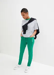 Pantaloni comodi con elastico in vita in punto di Roma, bonprix