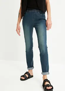 Jeggings skinny con cinta comoda, vita media, bonprix
