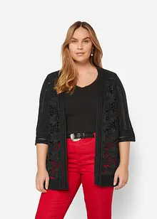 Cardigan con pizzo, bonprix