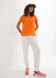 Maglietta a maniche corte in puro cotone, bonprix