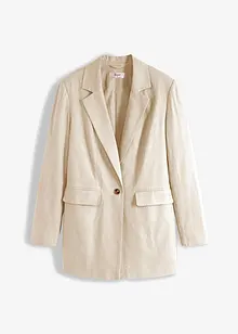 Blazer lungo in misto lino e viscosa, bonprix